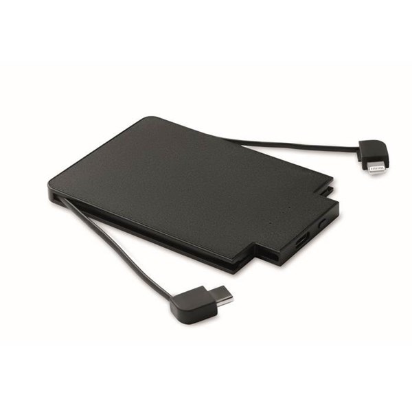 Obrázky: Magnetická powerbanka 2500 mAh, vestav. kabely