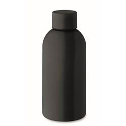 Obrázky: Jednostěnná láhev 500ml z recykl. nerez, černá
