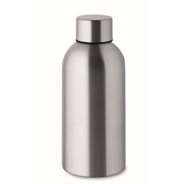 Obrázky: Jednostěnná láhev 500ml z recykl. nerez, stříbrná