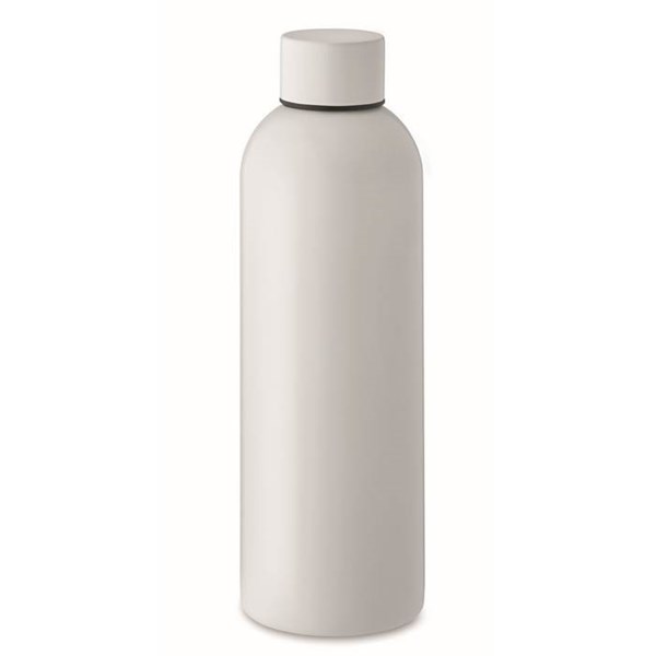 Obrázky: Jednostěnná láhev 750ml z recykl. nerez, bílá