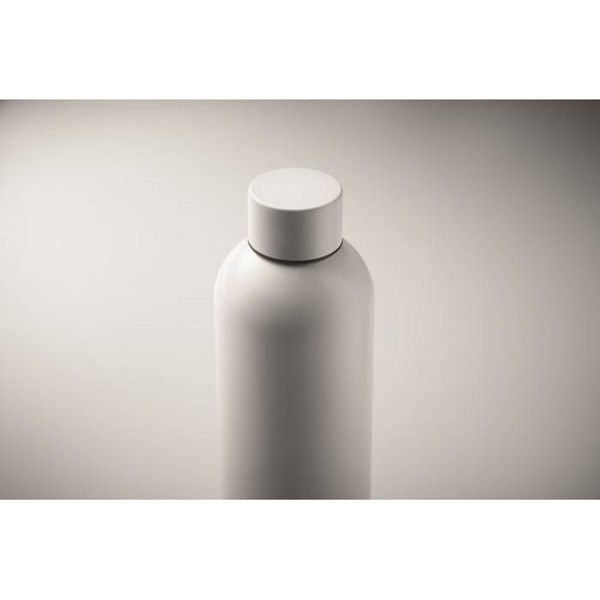 Obrázky: Jednostěnná láhev 750ml z recykl. nerez, bílá, Obrázek 2