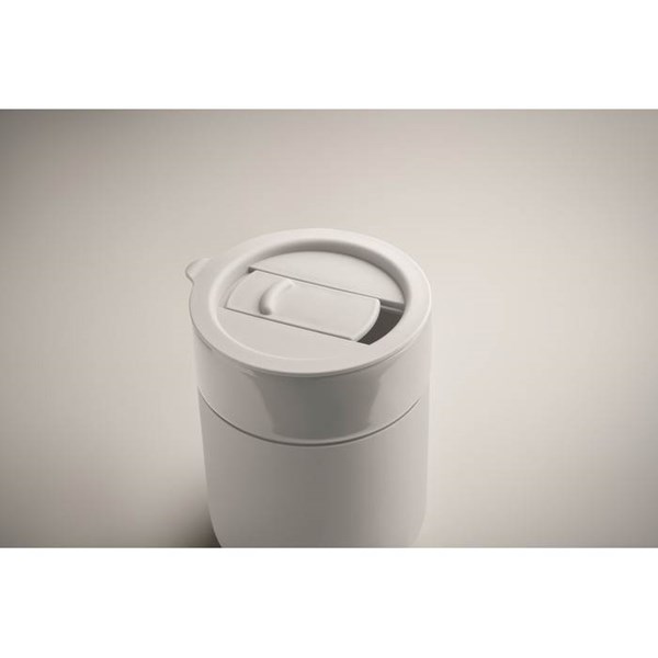 Obrázky: Keram. pohárek 330 ml s odním. návlek, bílá, Obrázek 3