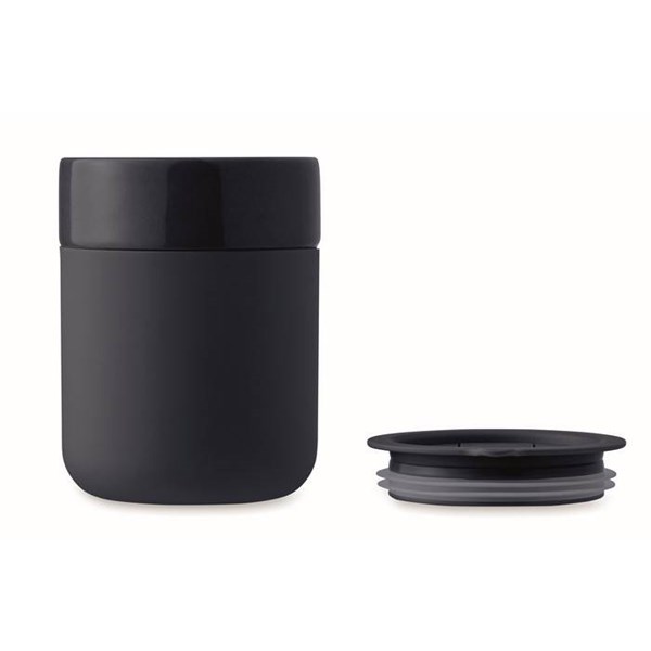 Obrázky: Keramický pohárek 330 ml s odním. návlekem, modrá, Obrázek 5