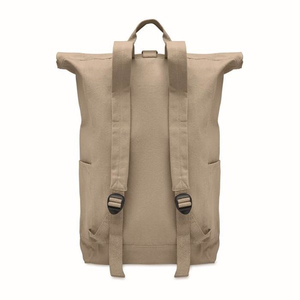 Obrázky: Khaki rolovací batoh 390g, suchý zip a kapsa, Obrázek 5