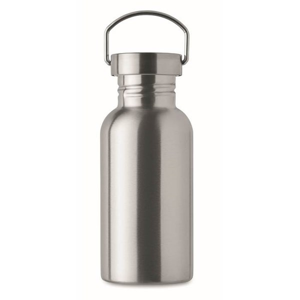 Obrázky: Jednostěnná recykl. nerez láhev 500ml,stříbrná mat, Obrázek 3