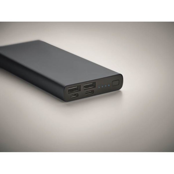Obrázky: Tm. modrá hliníková powerbanka 10 000 mAh, Obrázek 4