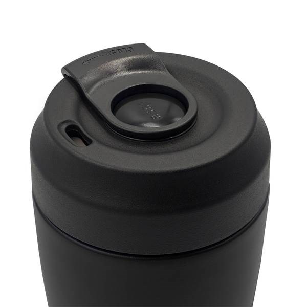Obrázky: Nerez. termohrnek s dvojitou stěnou 380 ml, černý, Obrázek 4