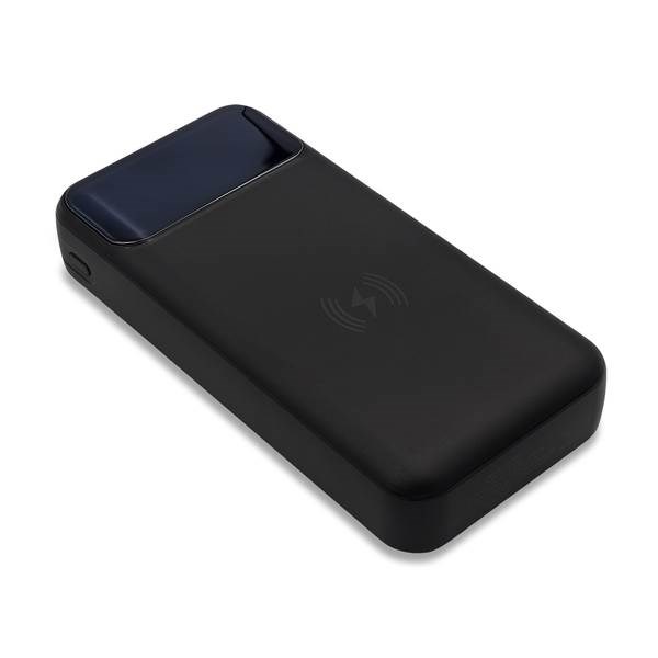Obrázky: Černá powerbanka 20 000 mAh s bezdrátovým nabíjením, Obrázek 2