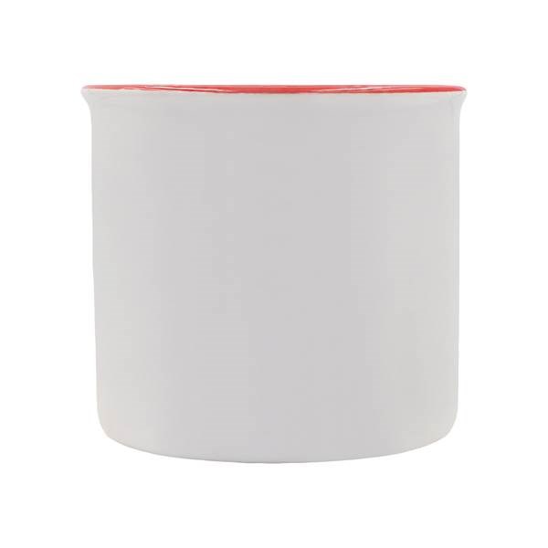 Obrázky: Keram. hrnek vhodný pro sublimaci 400 ml, červený, Obrázek 3