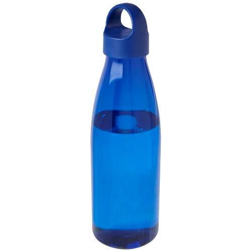 Obrázky: Láhev na vodu z recykl. plastu 800 ml, modrá