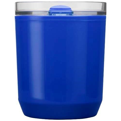 Obrázky: Dvoustěnný hrnek 180ml z recykl. plastu, stř.modrá, Obrázek 5