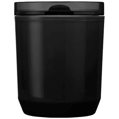 Obrázky: Dvoustěnný hrnek 180ml z recykl. plastu, černá, Obrázek 2