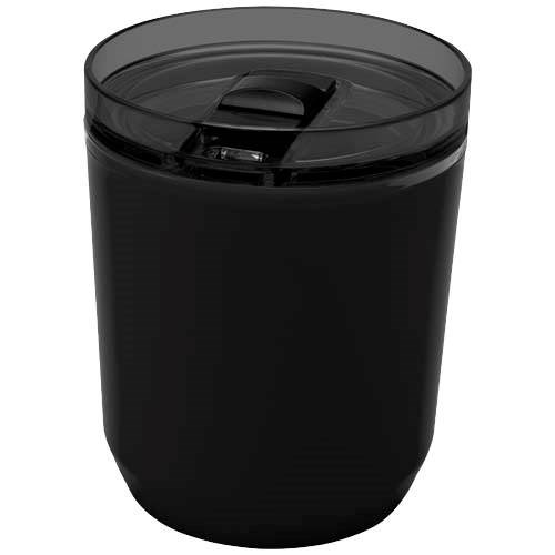 Obrázky: Dvoustěnný hrnek 180ml z recykl. plastu, černá, Obrázek 4