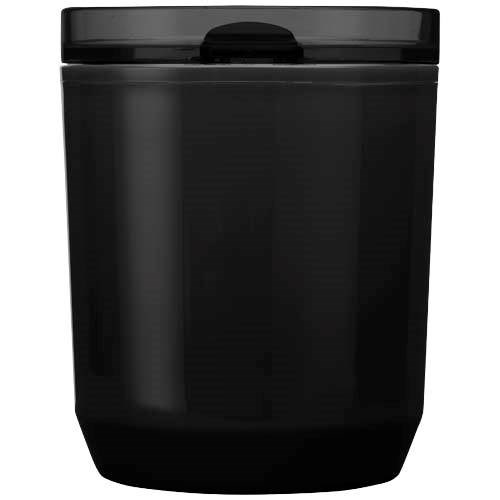 Obrázky: Dvoustěnný hrnek 180ml z recykl. plastu, černá, Obrázek 5