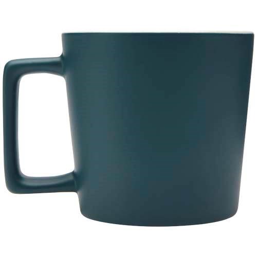 Obrázky: Keramický hrnek 370 ml, matný povrch, zeleno/bílý, Obrázek 9