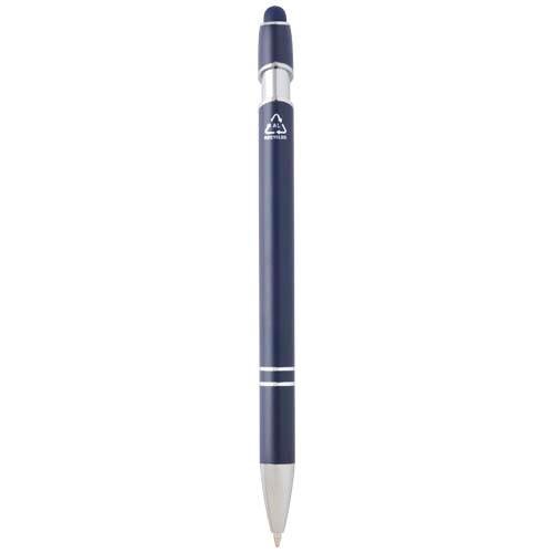 Obrázky: Hliník. kuličkové pero modro/stříbrné, stylus, MN, Obrázek 2