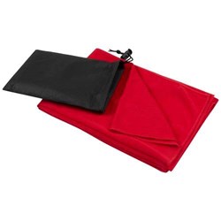 Obrázky: RPET sport. ručník 50×100cm v netk. obalu, červená