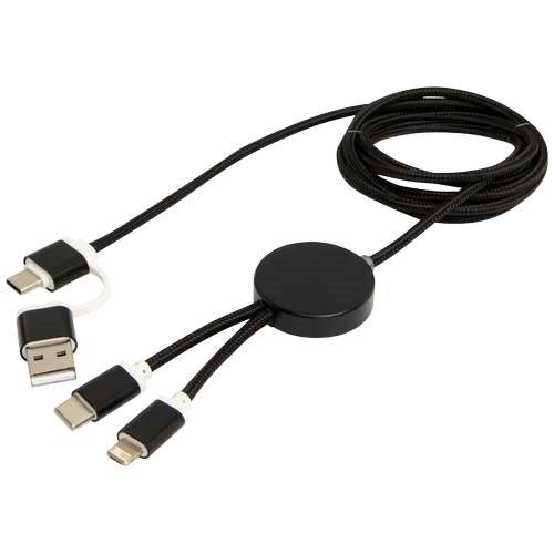 Obrázky: Černý rychlonabíjecí 27W kabel 5v1, 150 cm, hliník, Obrázek 4