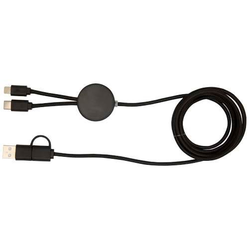 Obrázky: Černý rychlonabíjecí 27W kabel 5v1, 150 cm, plast, Obrázek 2