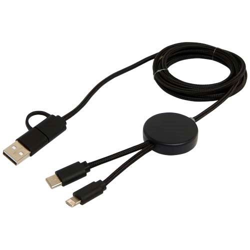 Obrázky: Černý rychlonabíjecí 27W kabel 5v1, 150 cm, plast, Obrázek 3