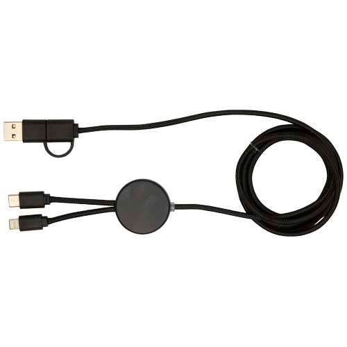 Obrázky: Černý rychlonabíjecí 27W kabel 5v1, 150 cm, plast, Obrázek 6