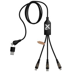 Obrázky: Kabel 5v1 SCX pro rychlé nabíjení 100W/5A, svítící