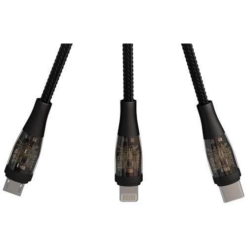 Obrázky: Kabel 5v1 SCX pro rychlé nabíjení 100W/5A, svítící, Obrázek 5