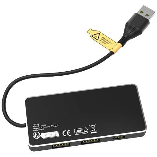 Obrázky: USB hub 8v1 SCX s 6 porty, svítící logo, Obrázek 3