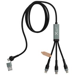 Obrázky: 100W ultra rychlý nabíjecí kabel SCX 5v1 z rPET