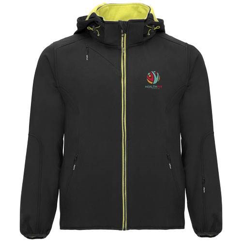 Obrázky: Černá unisex softshellová bunda Siberia L, Obrázek 20