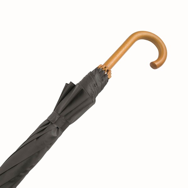 Obrázky: Šedý automatický deštník se zahnutou ručkou, Obrázek 6