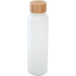 Obrázky: Matná skleněná láhev 500 ml, bílá