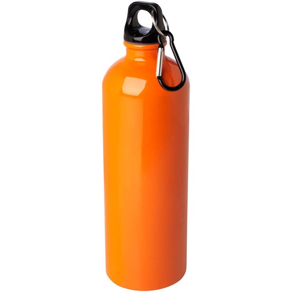 Obrázky: Nerezová láhev 750ml s karabinou, oranžová, Obrázek 2