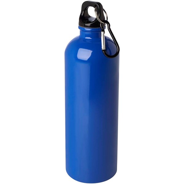 Obrázky: Nerezová láhev 750ml s karabinou, modrá, Obrázek 2