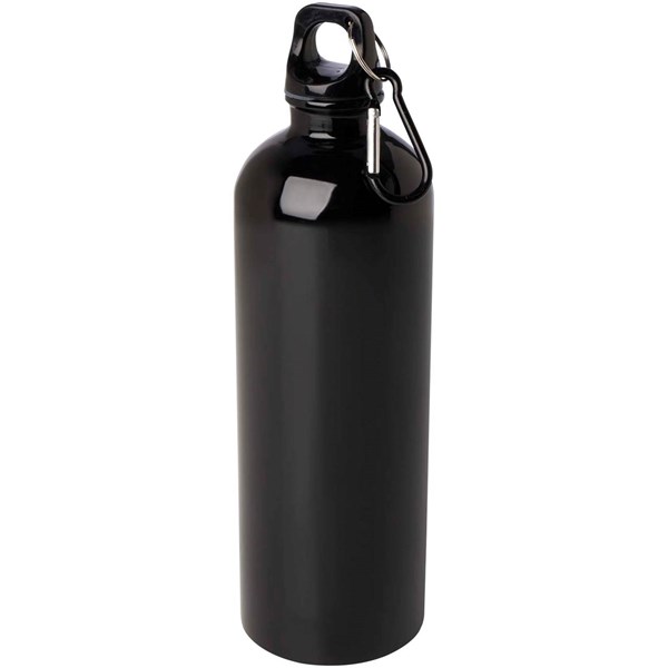 Obrázky: Nerezová láhev 750ml s karabinou, černá, Obrázek 2