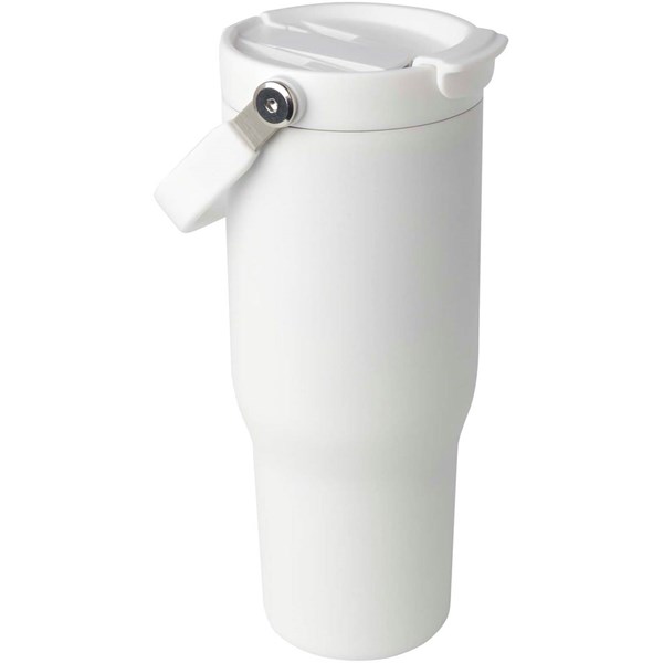 Obrázky: Izolovaný nerezový hrnek 900ml, bílá, Obrázek 2