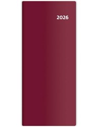 Obrázky: KAPSÁŘ měsíční plánovací diář 2026 vínově červený