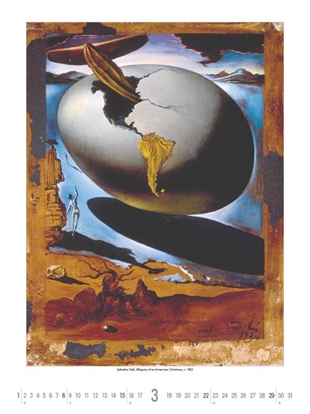 Obrázky: SALVADOR DALÍ, nástěnný kalendář 420x560 mm, Obrázek 7