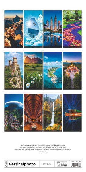 Obrázky: VERTICALPHOTO, nástěnný kalendář 315x630 mm, Obrázek 15