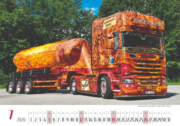 Obrázky: TRUCKS, nástěnný kalendář 485x340 mm, Obrázek 2