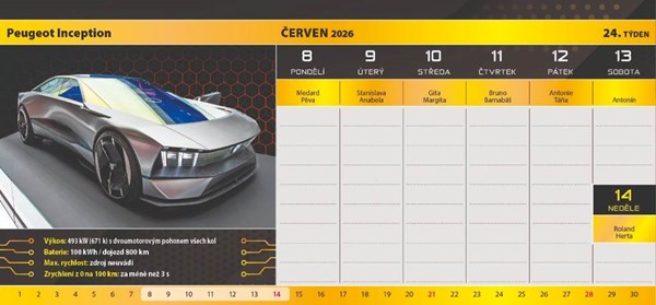 Obrázky: Stolní týdenní kalendář AUTO, Obrázek 3