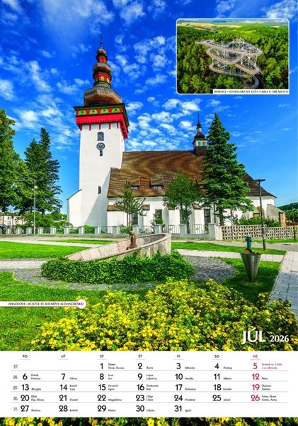 Obrázky: SPOZNÁVAME SLOVENSKO, nástenný kalendár 340x485 mm, Obrázek 11
