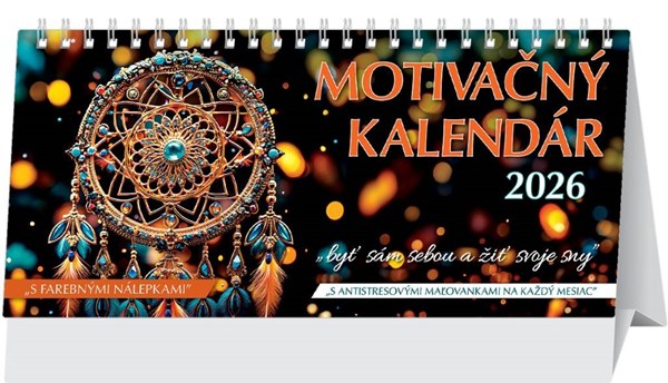 Obrázky: MOTIVAČNÝ, stolový kalendár, 297 x 138 mm