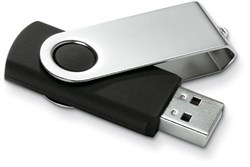 Obrázky: Twister Techmate černo-stříbrný USB disk 64GB