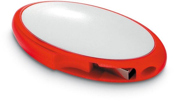 Obrázky: Lumitech oválný červený USB flash disk 64 GB