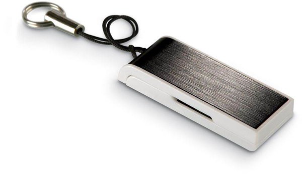 Obrázky: Datamini černý vysouvací USB disk s poutkem 8GB, Obrázek 2