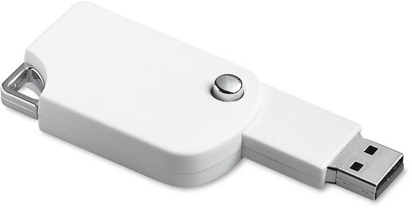 Obrázky: Popmemo bílý vysouvací USB flash disk 4 GB, Obrázek 2