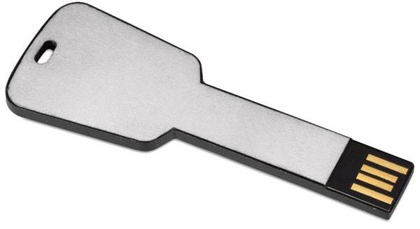 Obrázky: Keyflash stříbr.hliník. flash disk tvaru klíče 4GB, Obrázek 2