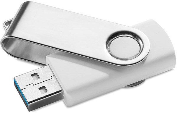 Obrázky: Twister Techmate 3.0 bílo-stříbr. USB disk 64GB