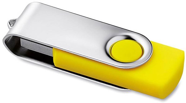 Obrázky: Twister Techmate 3.0 žluto-stříbr. USB disk 64GB